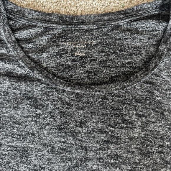 Maternity Long Sleeve Top Charcoal Gray Fall maternity shirt soft Size Large - Picture 3 of 10